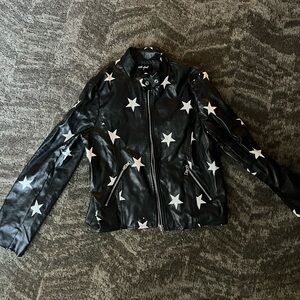 Vintage wet seal star leather jacket